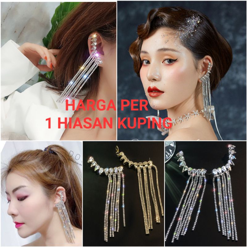 Earpiece earcuff earclip hiasan telinga aksesoris pesta  BMA20