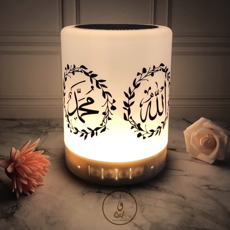 Qaf Speaker Murottal Alquran 30 Juz Lampu Tidur LED