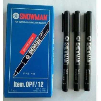 

Spidol Permanent OPH Snowman Tipe OPF Atau OPM