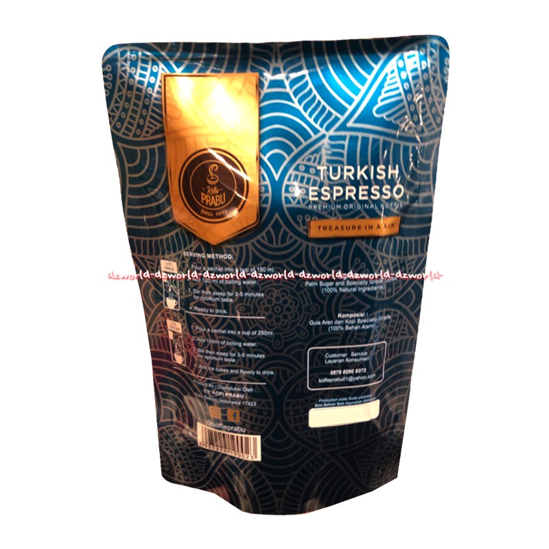 Turkish Espresso Premium Original Koffie Treasure In A Sip 3sachet Palm Sugar Kopi Turki Turkies Coffee Cofe Coffe Kofie Instan