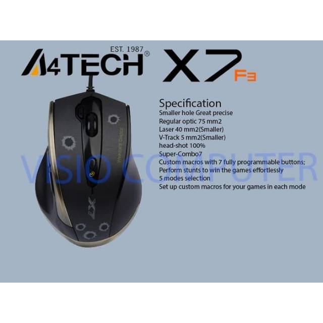 Mouse Macro X7 F3 By A4Tech