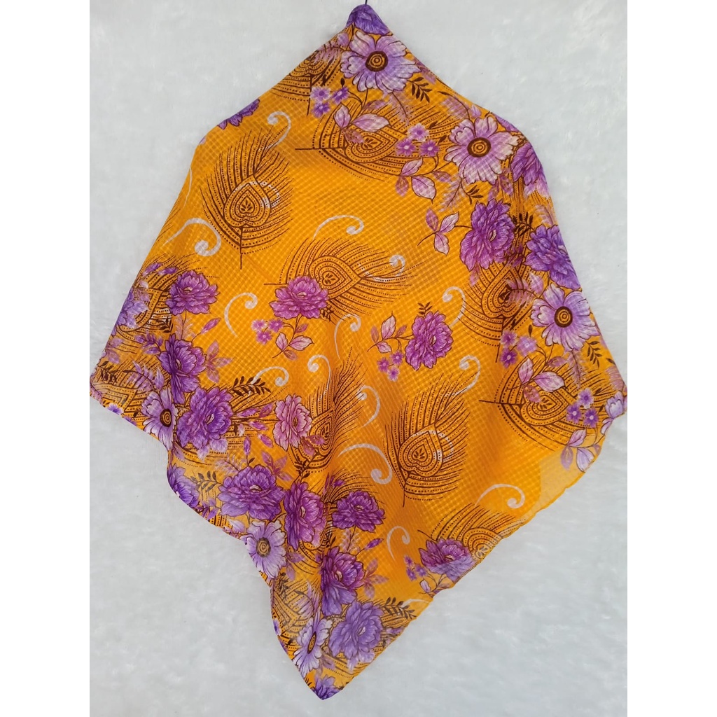 Kerudung Segiempat Jilbab / Kerudung Segiempat Motif / Kerudung Hijab 110cm x 110cm