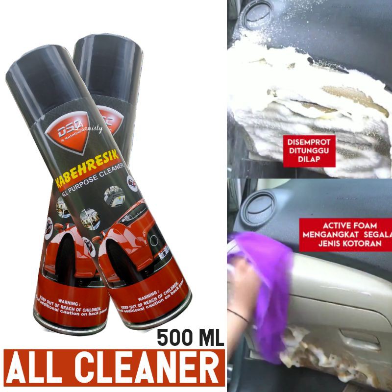 All clear foam all purpose foam 500 ml DSC pembersih jok mobil/plafon mobil/karpet mobil,interior