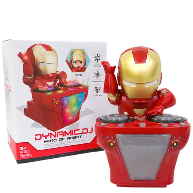 Mainan Iron Man Dynamic DJ Dance With Music