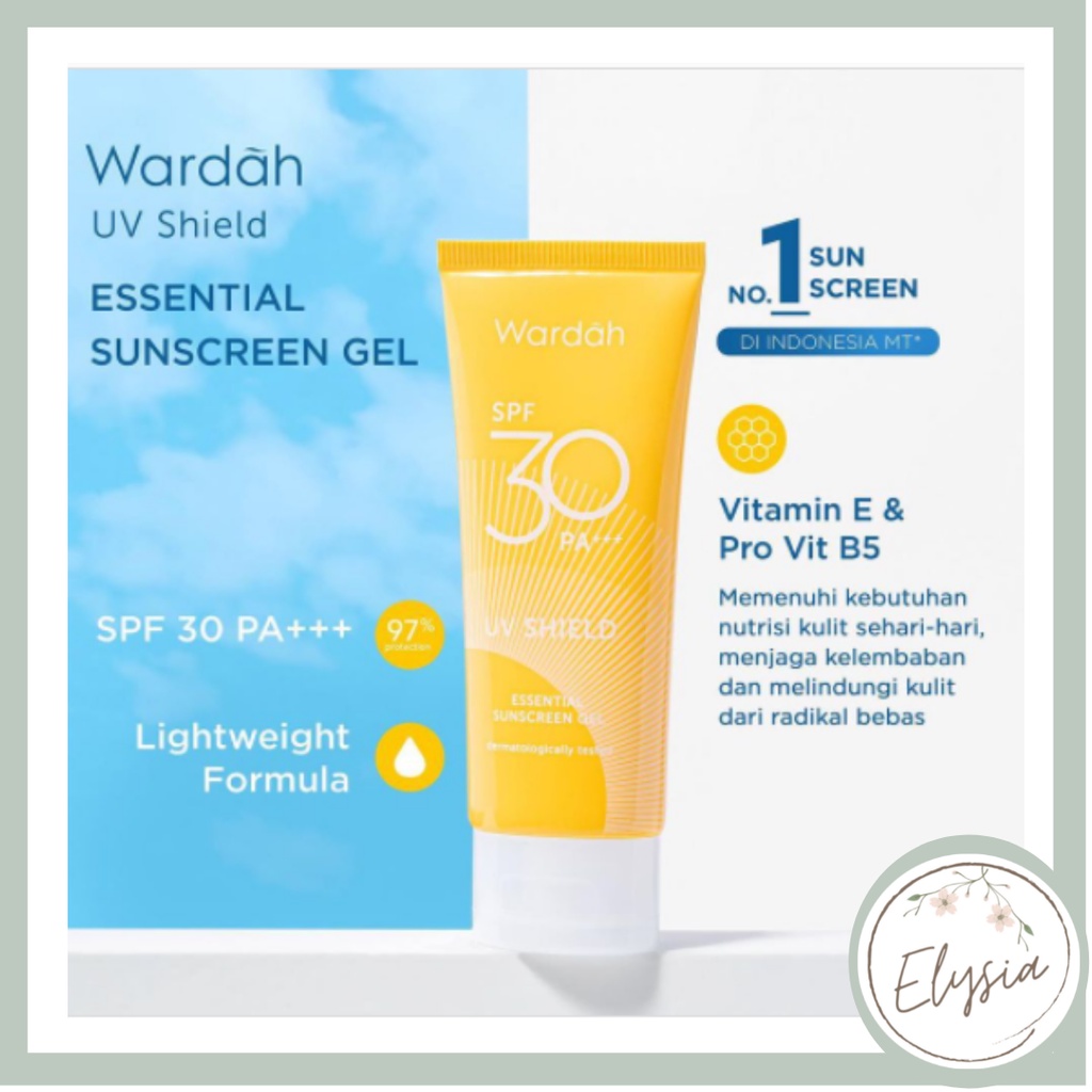 WARDAH UV Shield Essential SPF30PA+++ | Aqua Fresh Essence | Active Protection Serum SPF 50 PA++++