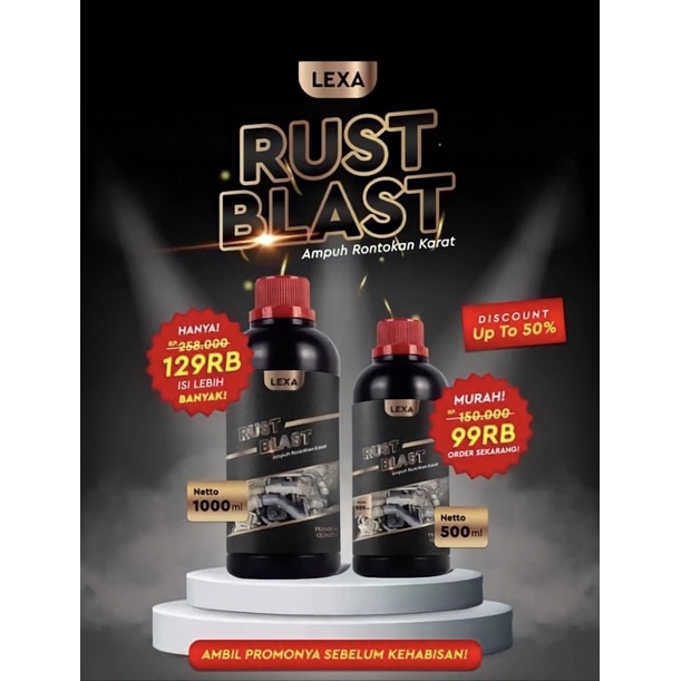 MURAH 1L RUST REMOVER / LEXA RUST BLAST LEBIH BANYAK