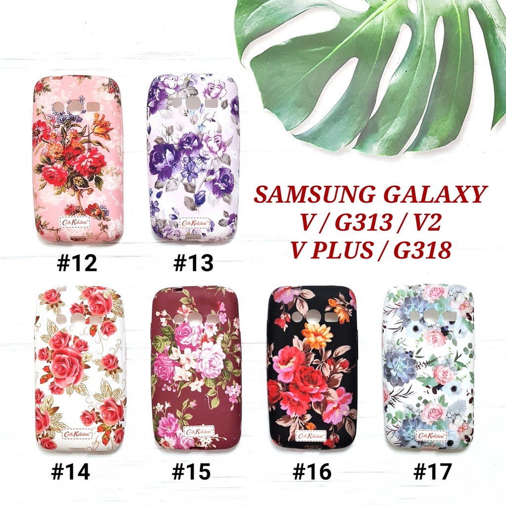 SAMSUNG GALAXY E5 C9 PRO ACE 3 S7272 S7270 GALAXY V G313 V2V PLUS G318 - CK FLOWER Soft Case Glow In The Dark