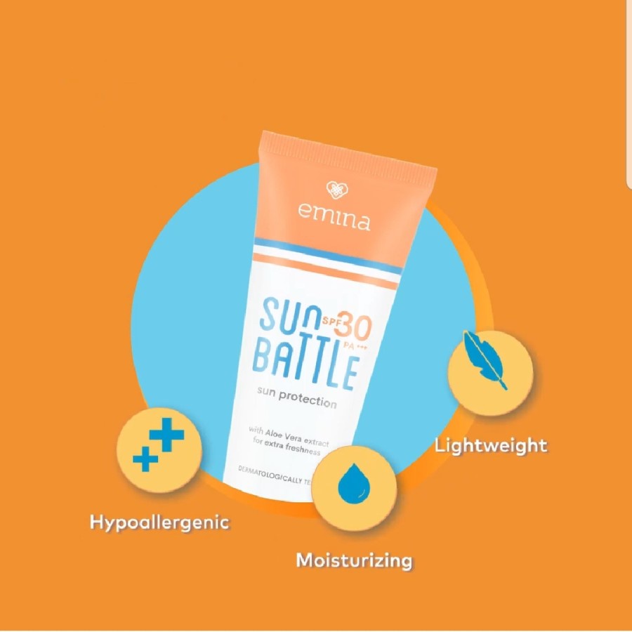 EMINA SUN BATTLE SUN PROTECTION FUN SIZE SPF 30 PA+++ 23 ML -NJ