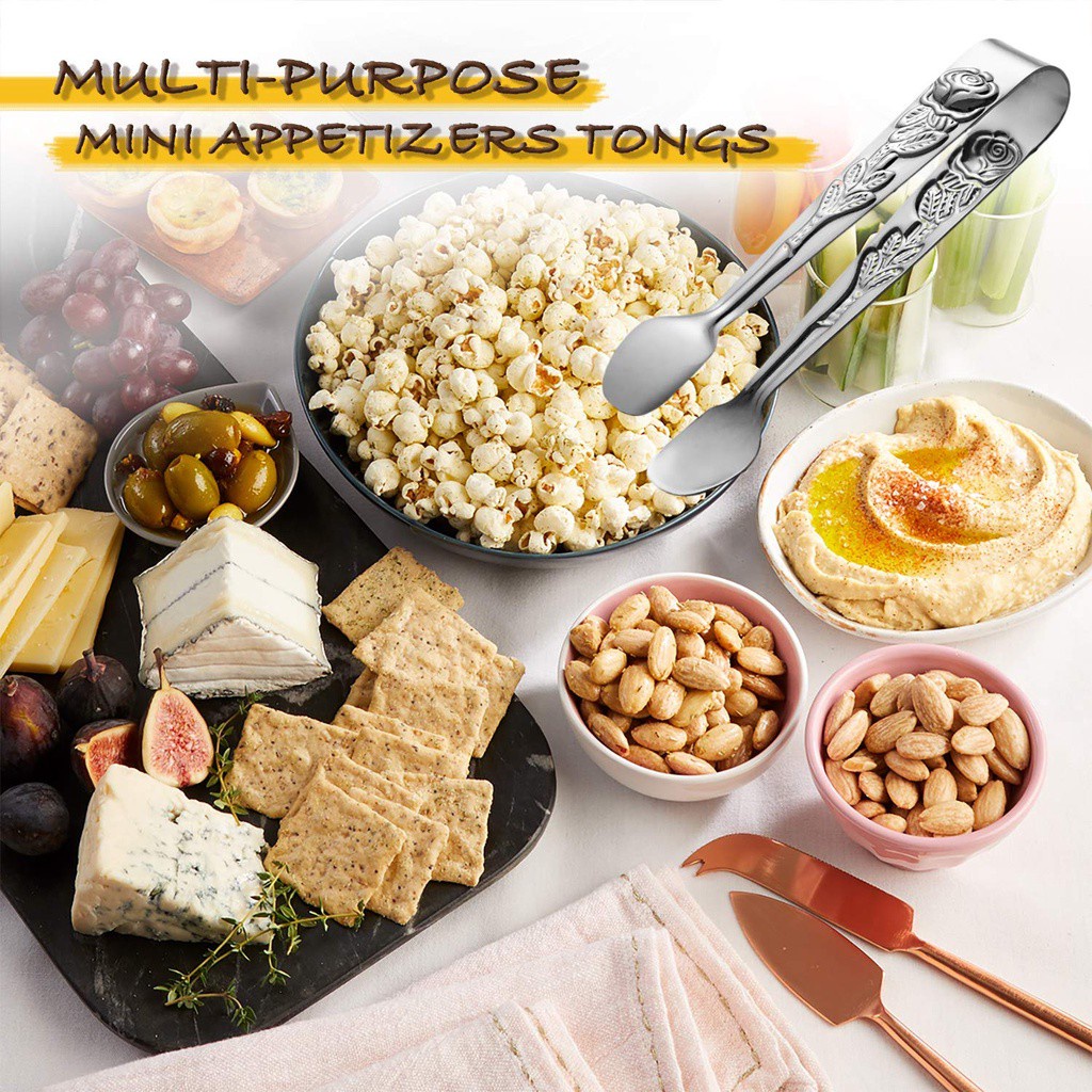 Suyou Klip Penjepit Gula / Es Batu / Kopi / Makanan Bahan Stainless Steel Gaya Vintage Untuk Dapur