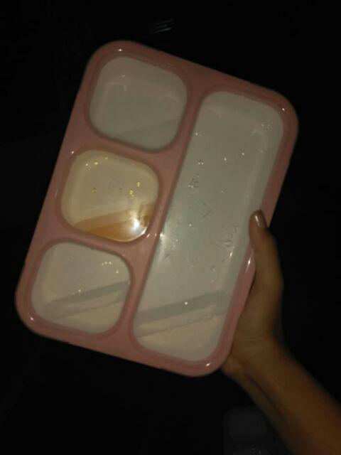 Lunch Box Yooyee Grid Sekat 4 / Tempat Makan Yooyee Anti Bocor