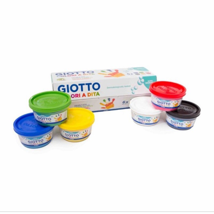 

Eklusif Cat Tangan Jari Anak Finger Paint Giotto Set 6 X 100 Ml Non Toxic Terbatas