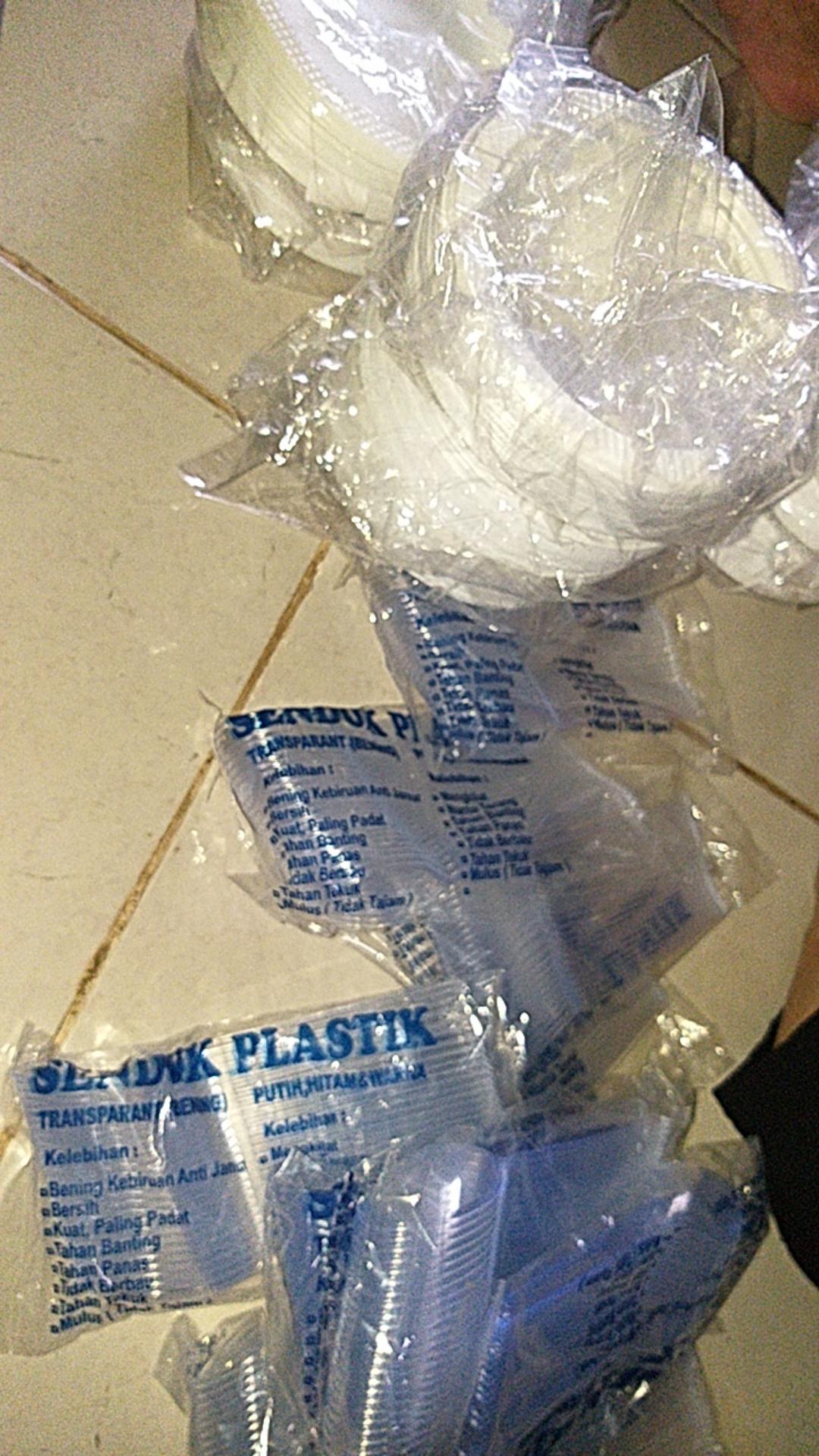Piring Plastik 50pcs Uk 6 Kecil S Party Kue Makan Disposable Murah P6 Warna Putih Bekasi