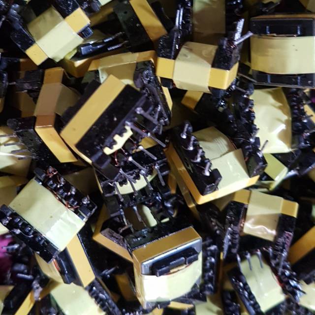 2buah TRAFO FERRITE FERIT OSC EE16 EE 16 EER16 SUDAH DILILIT UNTUK SMPS SOS (TANPA IC)