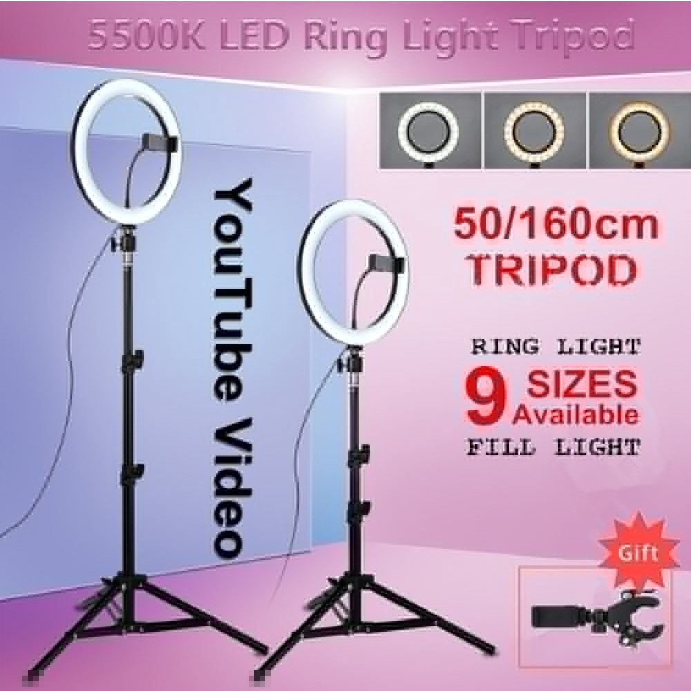 Led Selfie 3 Kecepatan Tinggi Ukuran 16 26cm Dengan Cincin