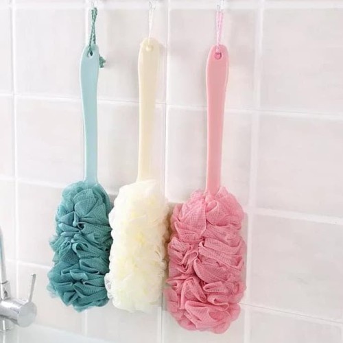 ❤ RATU ❤  Shower Puff Punggung Gagang Panjang | Sikat Silikon Rubber Alat Gosok | Spon Mandi Murah