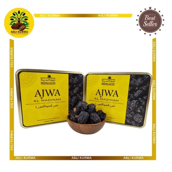 

KURMA AJWA MADINAH 1KG (Kaleng)
