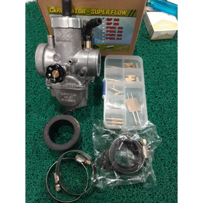PAKET SUPER FLOW BRT - KARBURATOR PE BRT 28 - KARBURASI BRT PE 28 - KARBU PE BRT 28 ORIGINAL