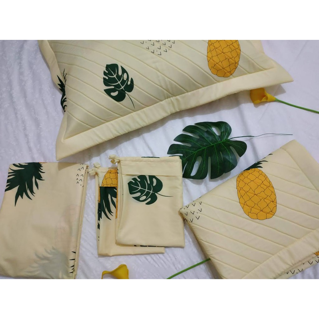 Sprei set Premium Katun Lokal motif pineapple