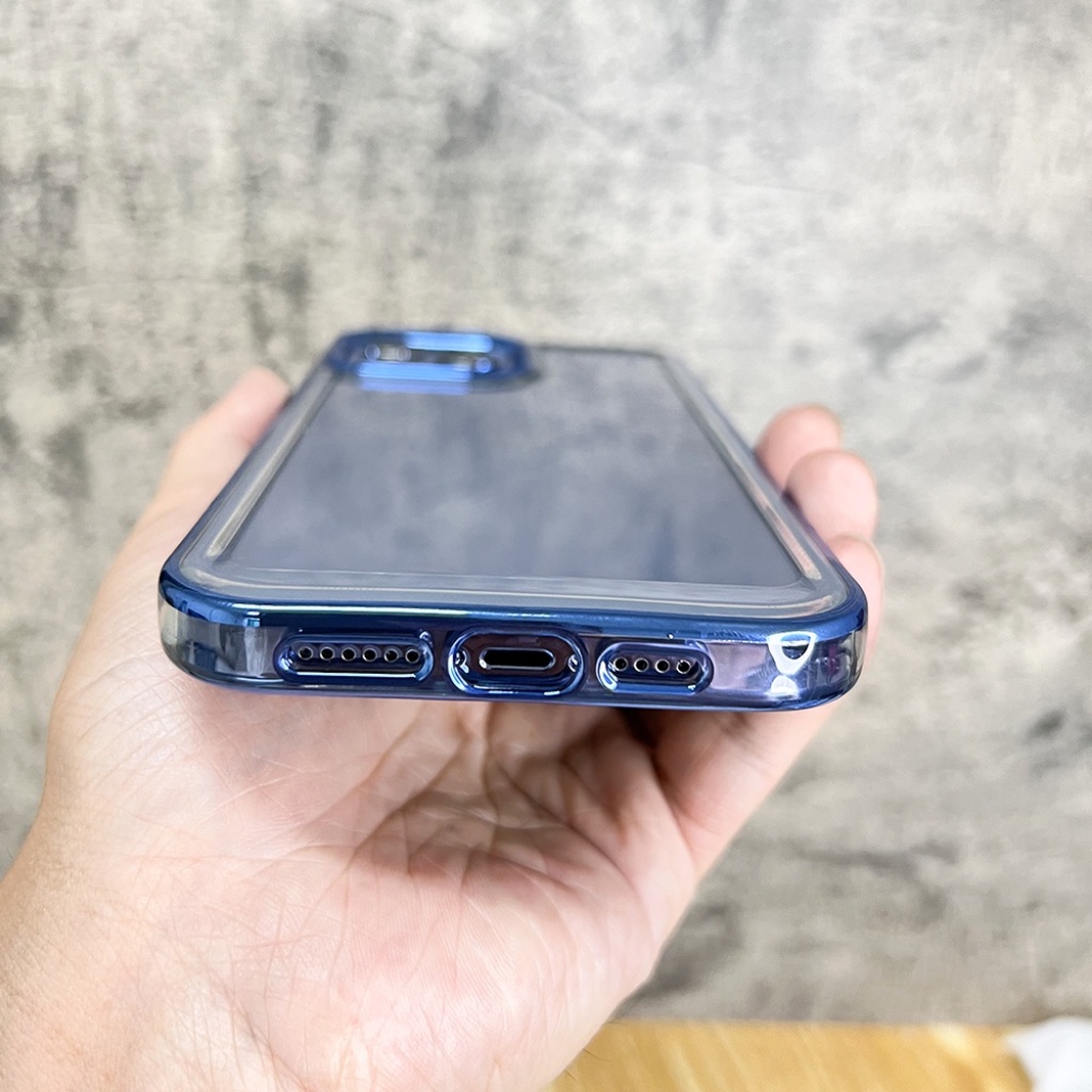 Case Silikon Akrilik Transparan frame Metal Shockproof Cover iPhone 13 12 11 pro ma 14 pro max XR