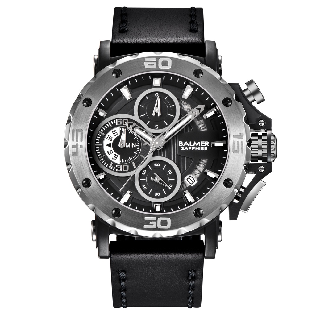 BALMER Jam Tangan Pria Analog B-7975MC-L - LEATHER STRAP