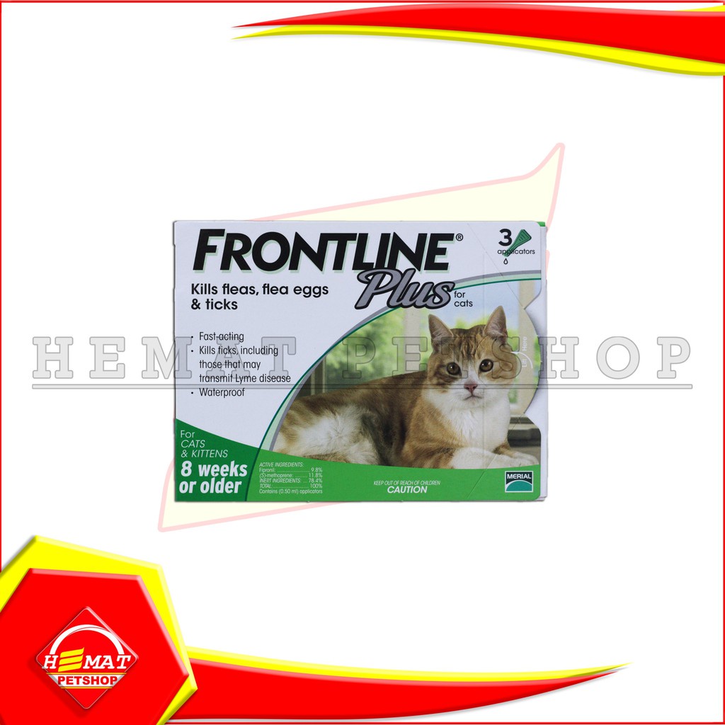 Obat Kutu Frontline Plus For Cats &amp; Kitten 1 tube