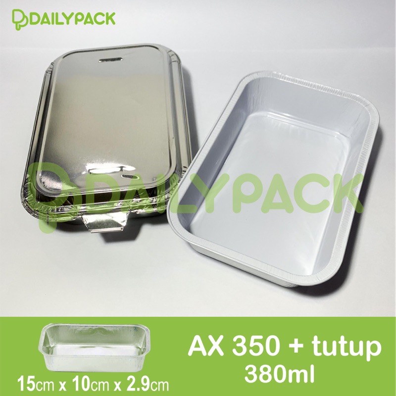 ALUMINIUM FOIL CUP AX 350 + TUTUP FOIL