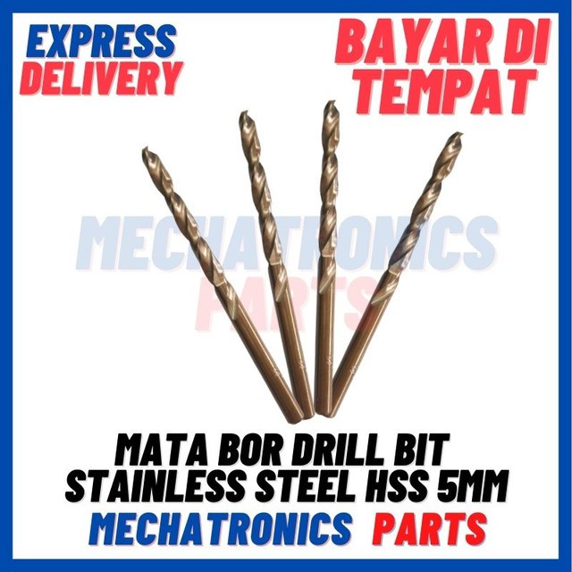 [PAS-9595] MATA BOR DRILL BIT STAINLESS STEEL HSS 5MM