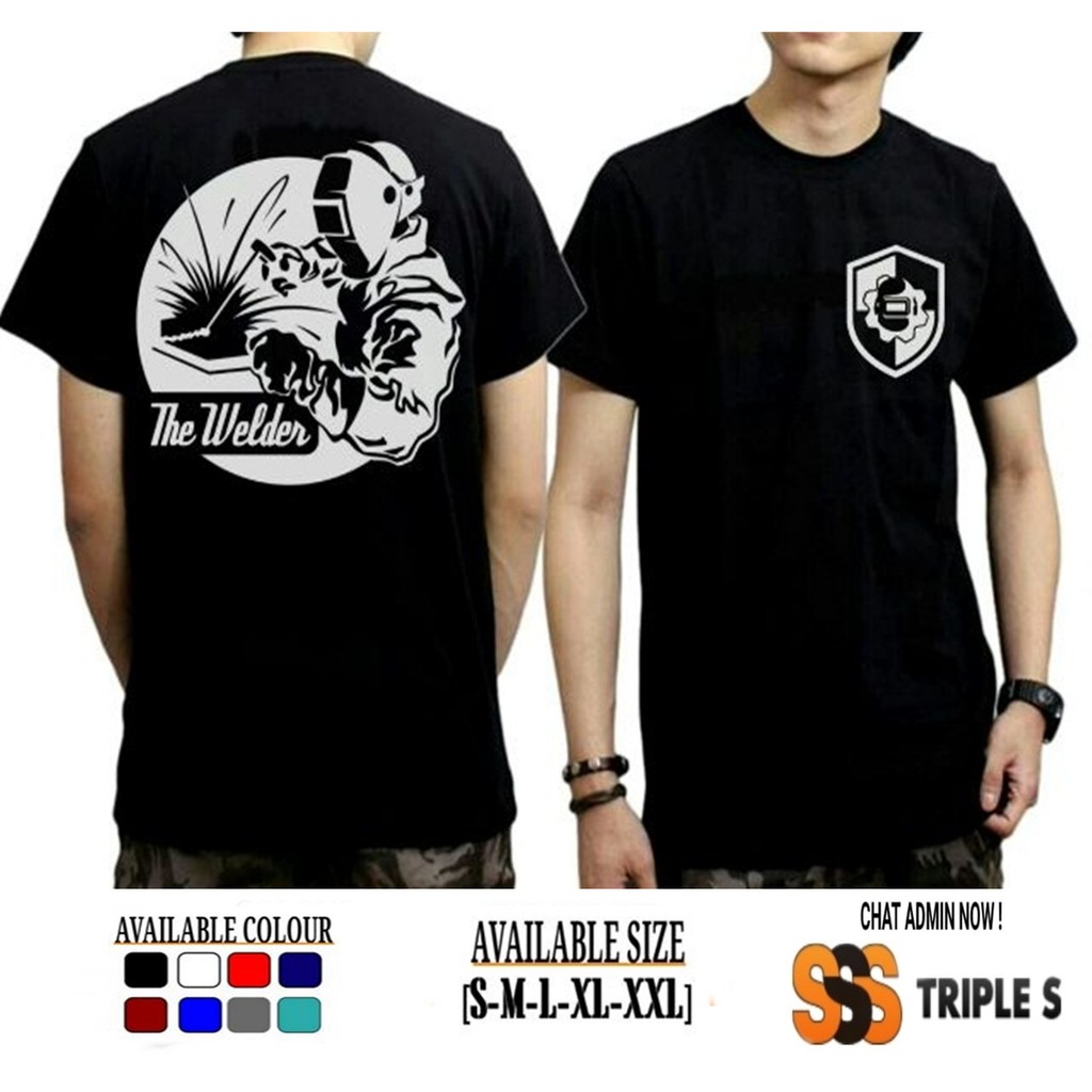 KAOS TUKANG LAS THE WELDER SABLON DEPAN BELAKANG KEREN
