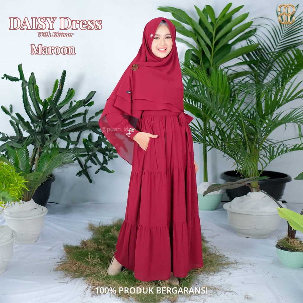 Daisy Dress Gamis Remaja By Puan branded