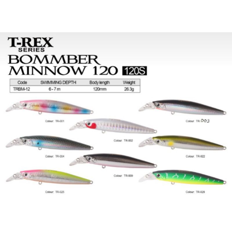 Lure KYOTO BOMBER MINNOW 70s / 100s / 120s (SUSPEND)