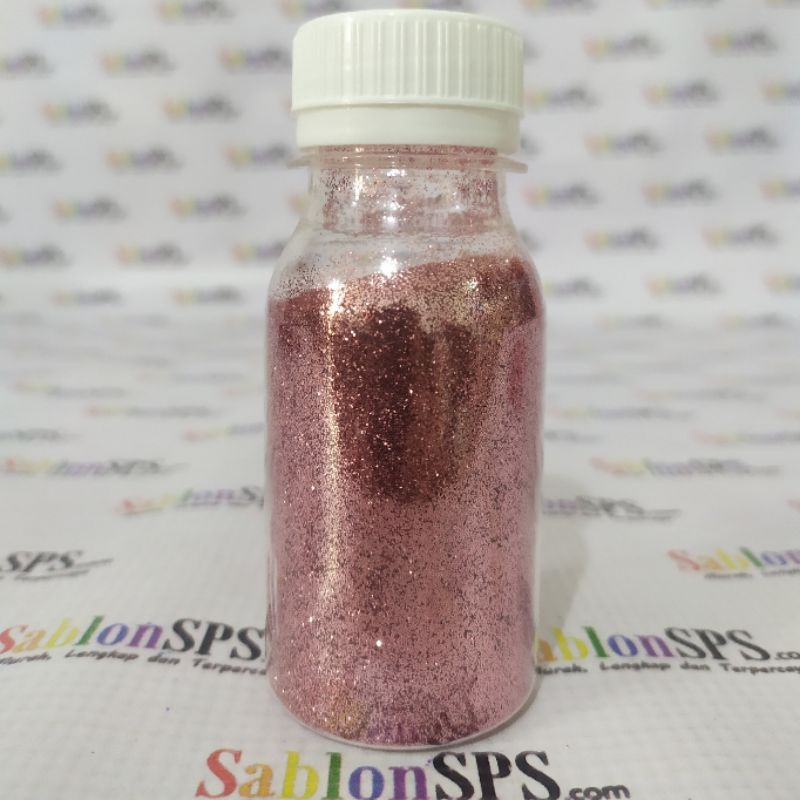 BUBUK GLITER BABY PINK GLITTER POWDER 50gr BOTOL