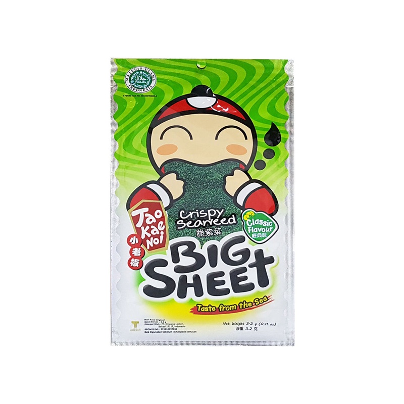 

Tao Kae Noi Big Sheet Crispy Seaweed 4gram