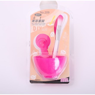 POKY - D8009 Mask Bowl / Mask Tools / Alat Perawatan / Set 4 in 1 Import / K145 Mangkok Masker Set 4 in 1 / Kuas Alat Make Up