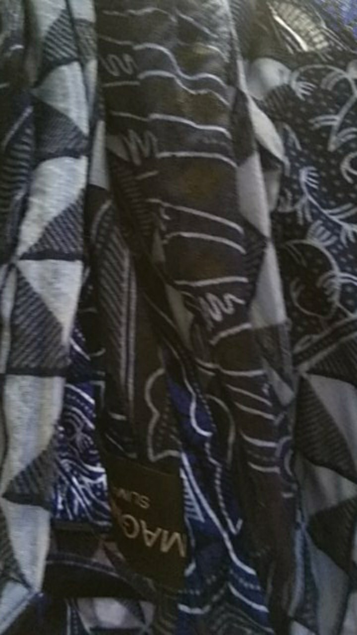 Maginot Kemeja Batik 2.0 Wardana-ls Motif Timbul Lengan Panjang Pria + Free Masker