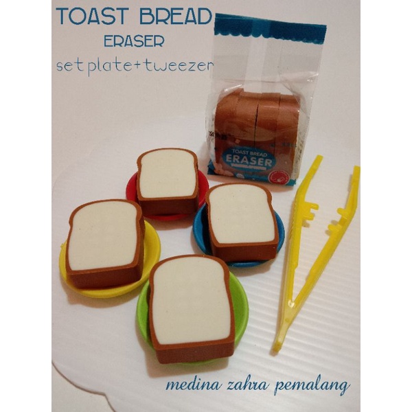 

Mini Toast Bread Eraser Set Edutoys