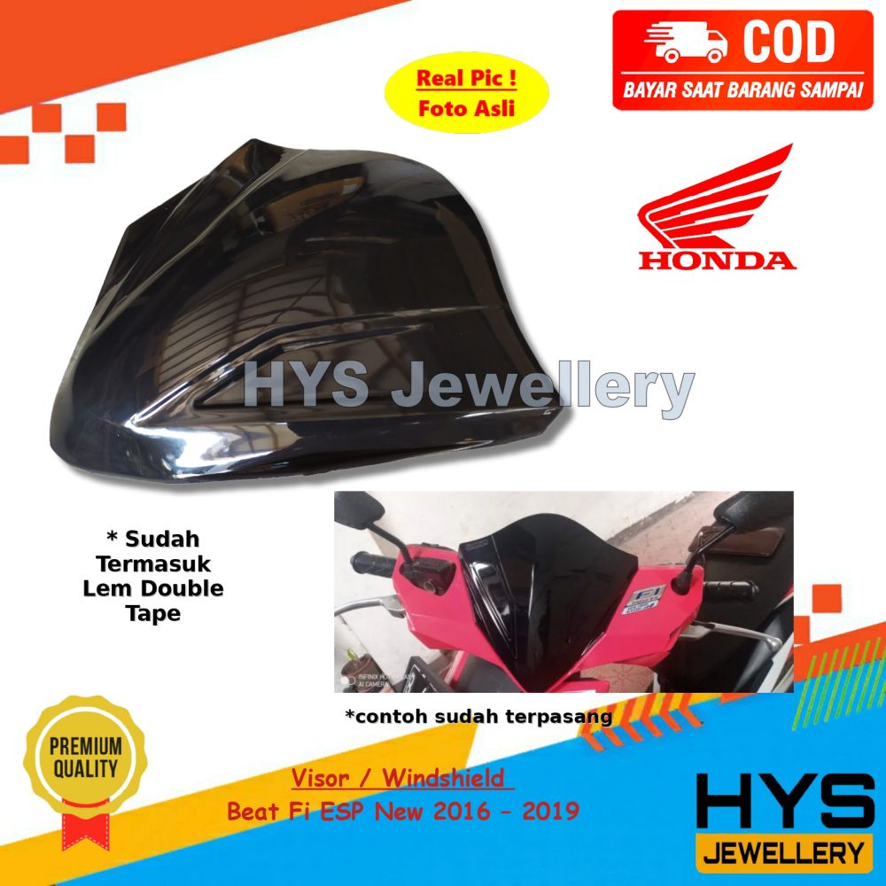 [COD] Visor Beat Fi ESP New Tahun 2015 2016 2017 2018 2019 / Beat Pop - Windshield Winsil Variasi Mo