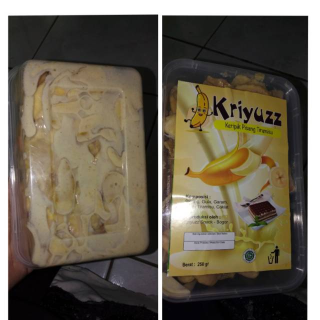 

Kriyuz kripik pisang lumer TIRAMISU