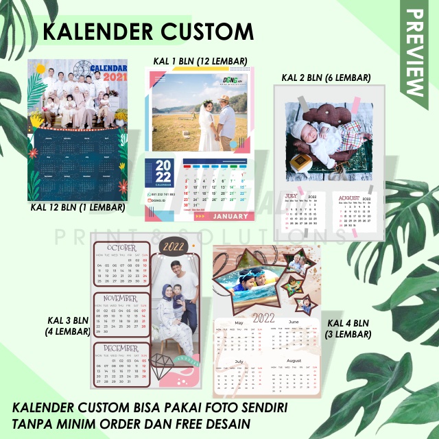 Jual Kalender Dinding Custom | Shopee Indonesia