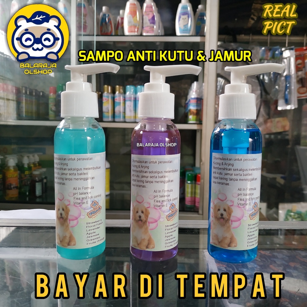 SAMPO KUCING ANJING ANTI KUTU JAMUR SHAMPOO SEGI PLUS 100 ML