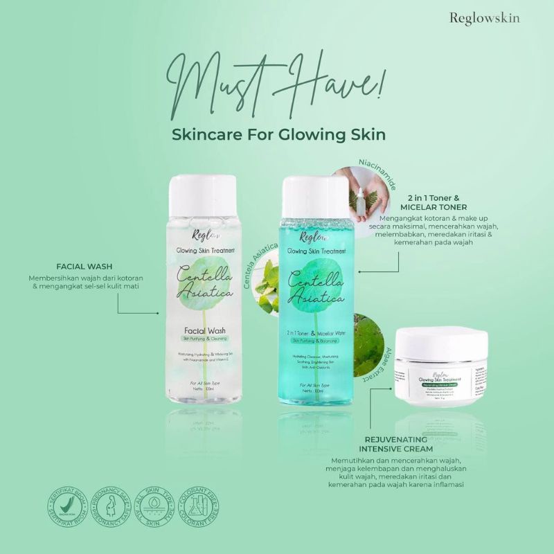 Reglow Skincare by dr. Shindy skin care Reglow Asli Reglow ori Cream Glowing Krim Wajah Aman untuk B