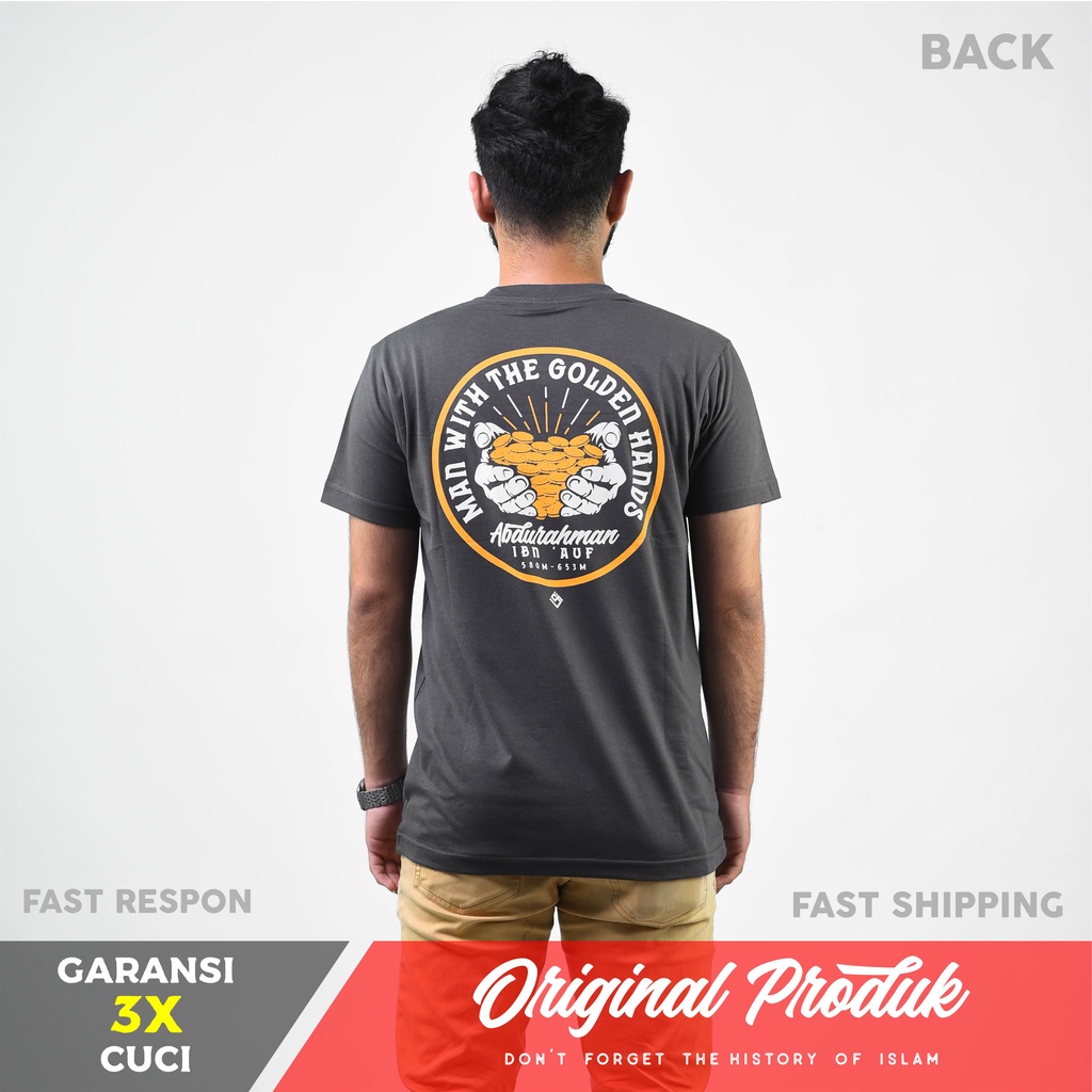 KAOS QAF Abdurrahman Bin Auf - Original Kaos Qaf Moeslem Apparel