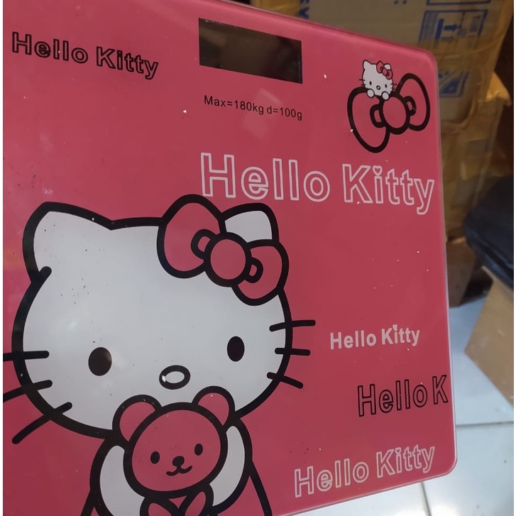 Timbangan Badan Digital 180KG hello kitty Pengukur Berat Badan Digital Weigth scales