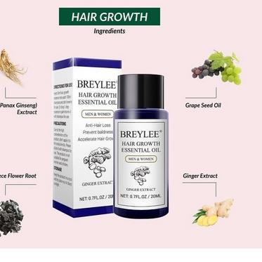 ✷ BREYLEE Hair Growth Essential Oil / Penumbuh Rambut Cepat 20ml ❁