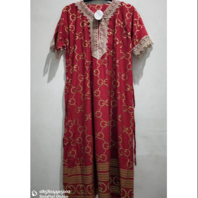 DasterArab Motif Gucci/ Daster Gucci/ Daster Arab/ Daster Arab murah/ daster viral/daster Arab busui