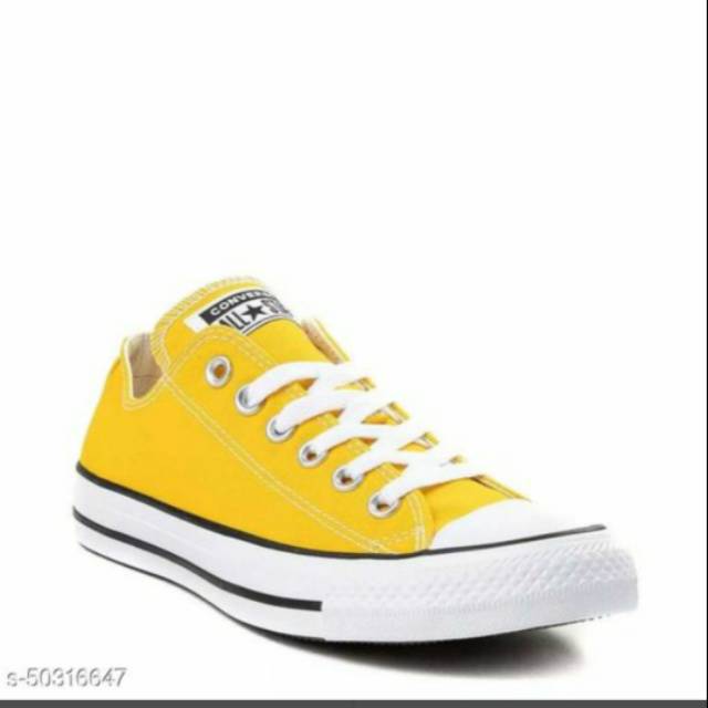 converse yellow low cut