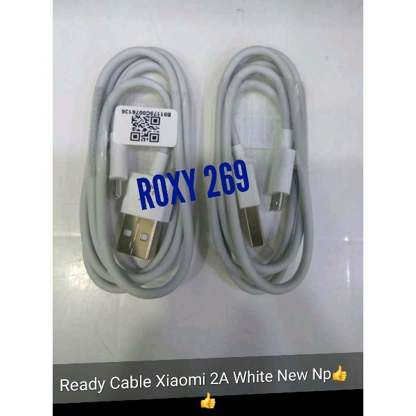 ORIGINAL MURAH Kabel Data Hp Xiaomi Ori Model Bawaan Redmi 4X 4 X Prime Micro Putih Cable Carger
