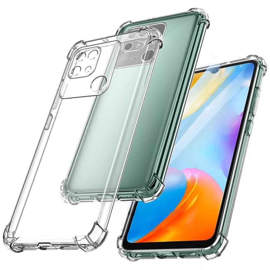 REDMI 10A REDMI 10C CASE SOFTCASE ANTICRACK SOFT SILIKON KARET BUMPER SOFT ANTI CRACK BENING CLEAR TRANSPARAN CASING COVER TIPIS