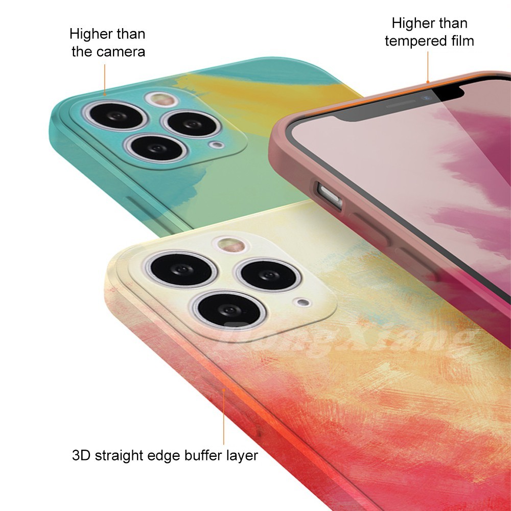 iPhone 6 / 6S / 7 / 8 Plus / X / XS / XS Max Max 11 Soft Silicone Ink Print Phone Case