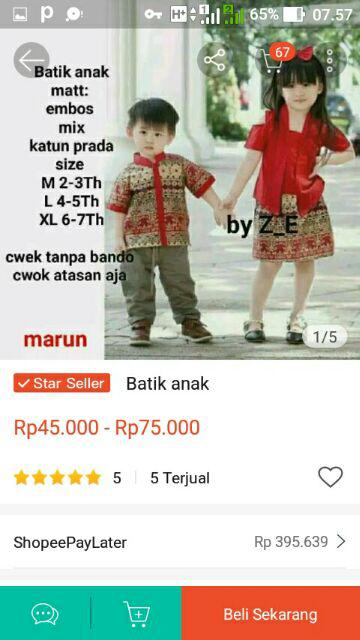 Couple Rnb Batik Anak