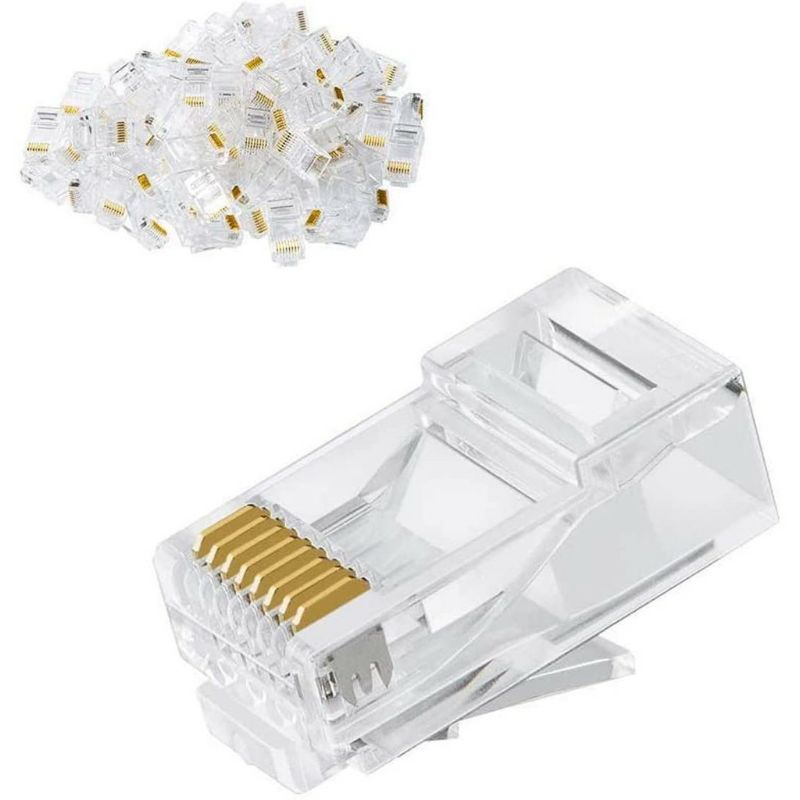 CONNECTOR RJ45 CAT 5E TRANSPARAN, KONEKTOR RJ 45 BENING ISI 100BH